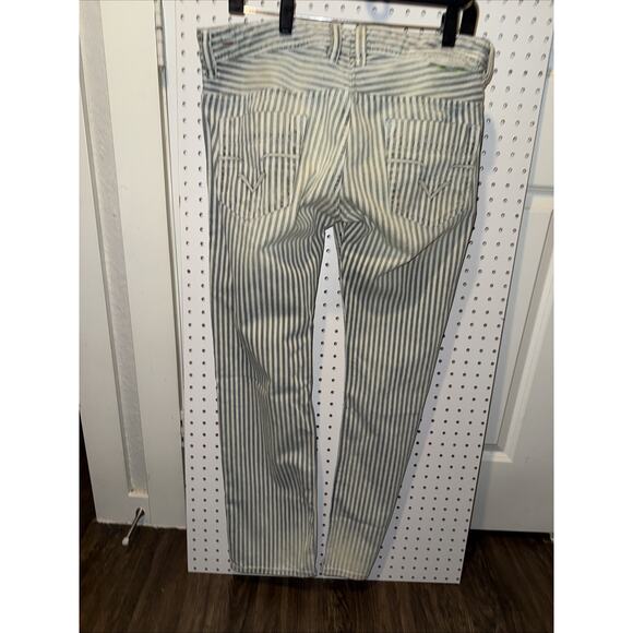 Diesel Safado Mens Designer Striped Jeans Size 32x30 Straight Fit Pre-owned - Picture 7 of 10